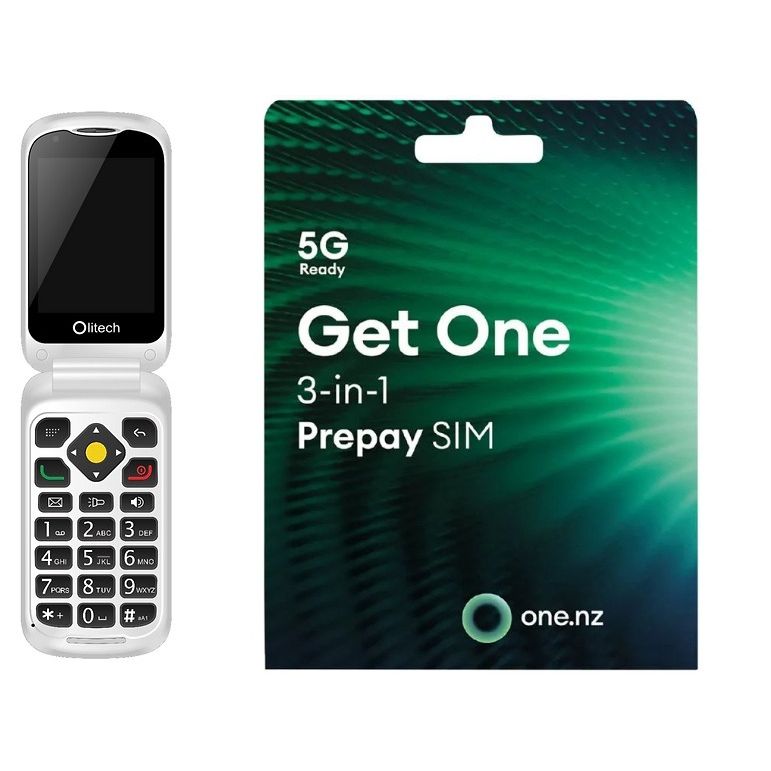 Olitech EasyFlip SMART Mobile Phone (Connects on One NZ Only)