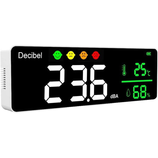 Wall mounted Decibel Meter with Temperature & Humidity Detector