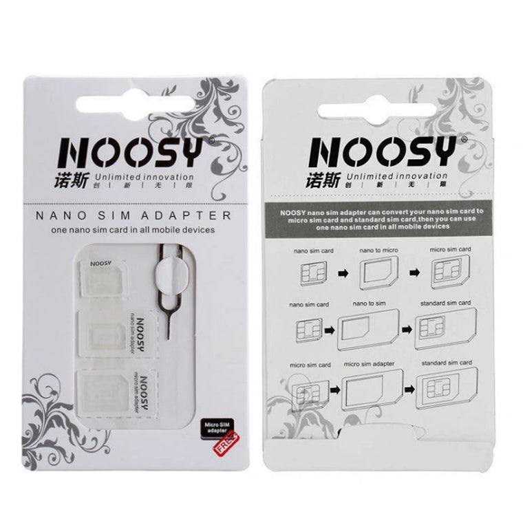 Noosy 4-in-1 Nano Micro SIM Adapter