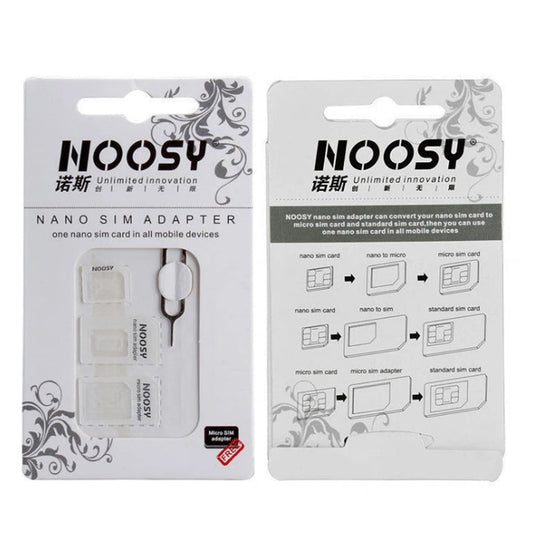 Noosy 4-in-1 Nano Micro SIM Adapter