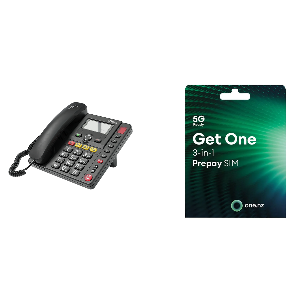 EasyTel 4G Corded Desktop Mobile Phone for Seniors by Olitech
