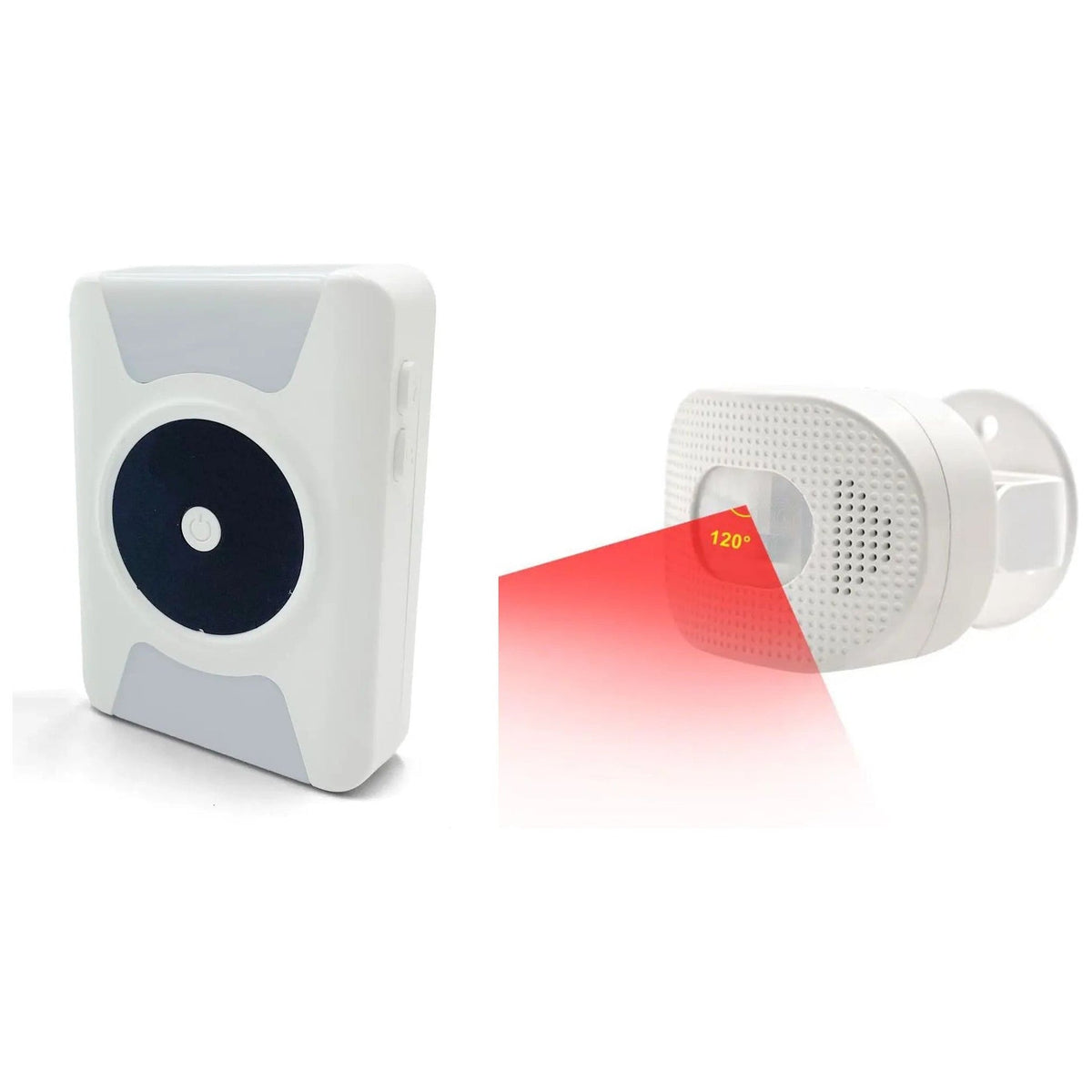 Portable Vibrating/Flashing/Sound Pager with Wireless Motion Sensor